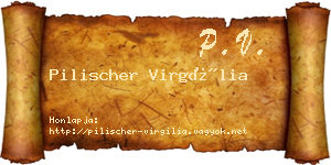 Pilischer Virgília névjegykártya